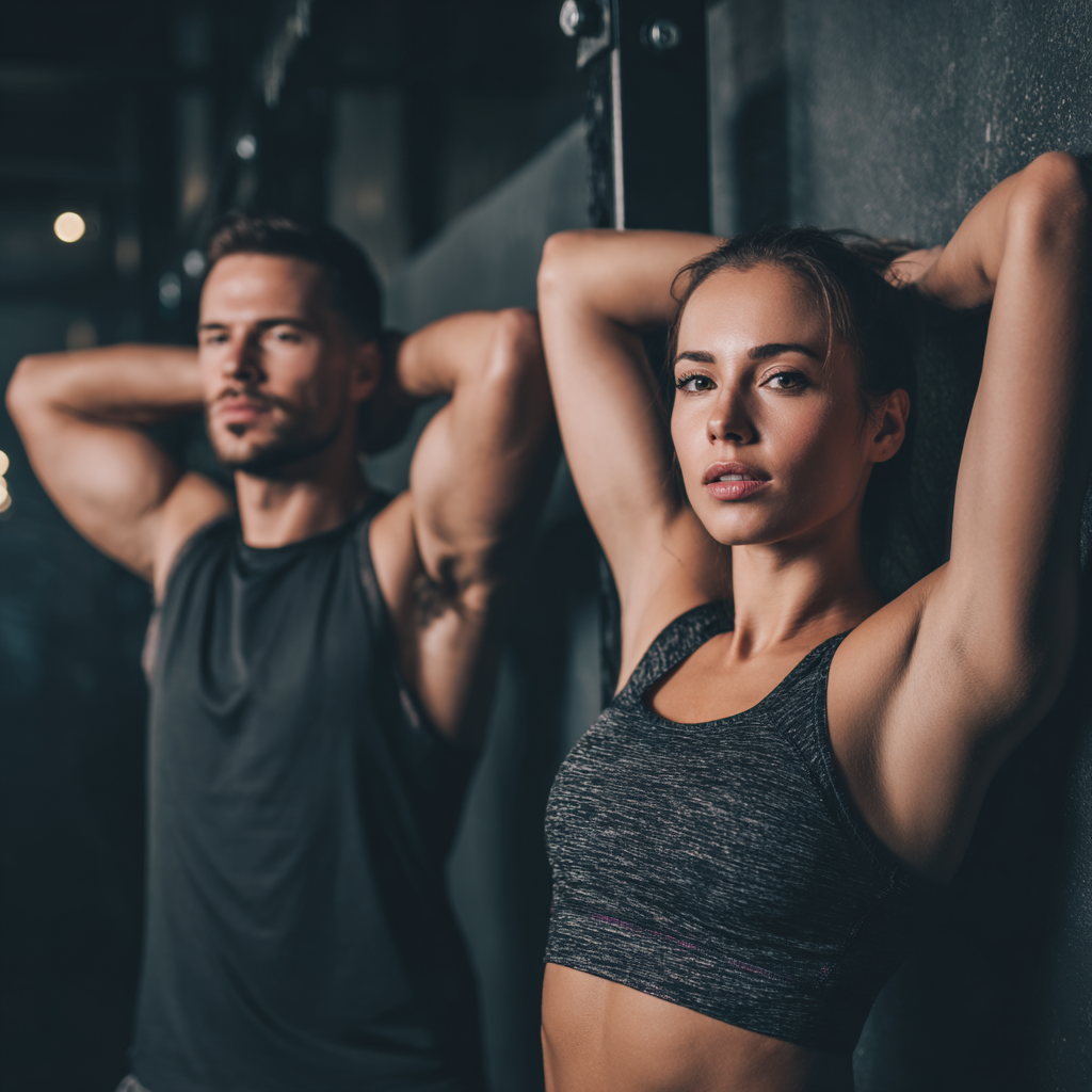 Spokojná slovenská žena v strednom veku cvičí jógu v prirodzenom prostredí s úsmevom na tvári, oblečená v pohodlnom športovom oblečení